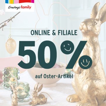 50% auf Oster-Artikel