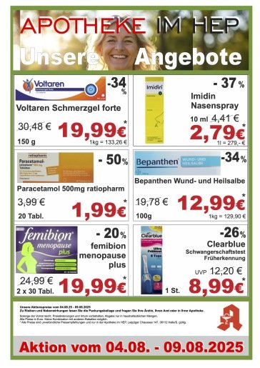 Aktuelle Apotheken Angebote