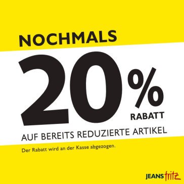 20 % ON TOP AUF SALE