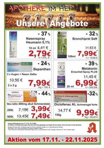 Aktuelle Apotheken Angebote