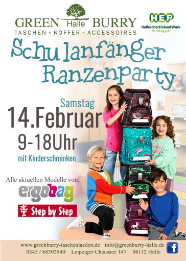 Schulanfänger Ranzenparty bei GREENBURRY