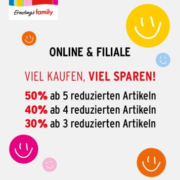 Ernsting's family: Staffelrabatt auf bereits reduzierten Artikel