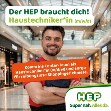 Der HEP braucht dich! Haustechniker*in (m/w/d)