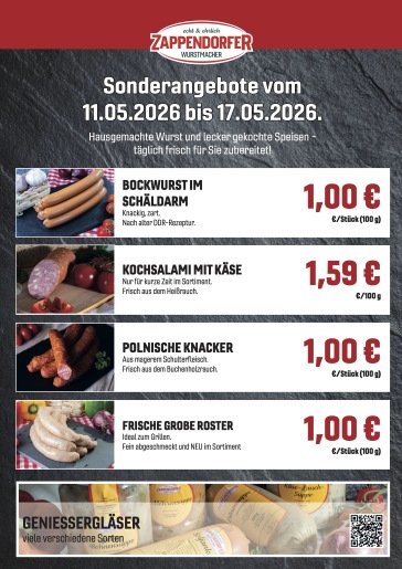 Sonderangebote bei Zappendorf