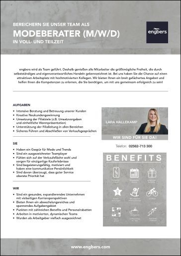 MODEBERATER (M/W/D)