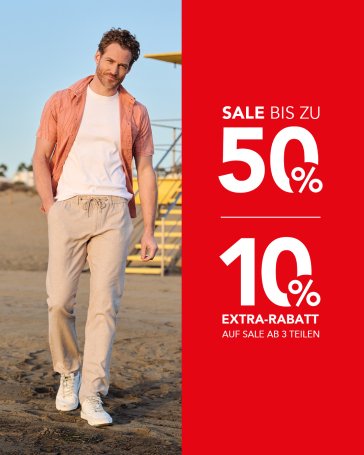 SALE mit bis zu 50% Rabatt + 10% EXTRA-Rabatt