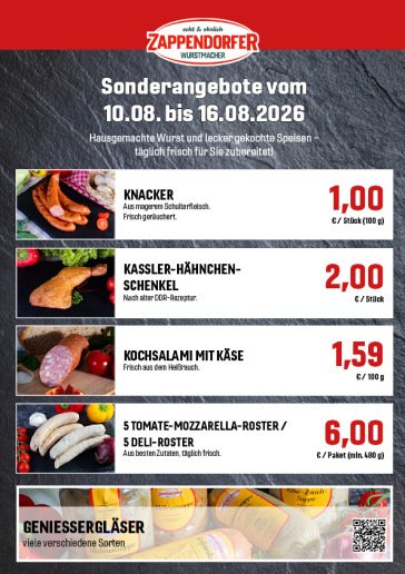 Sonderangebote bei Zappendorf