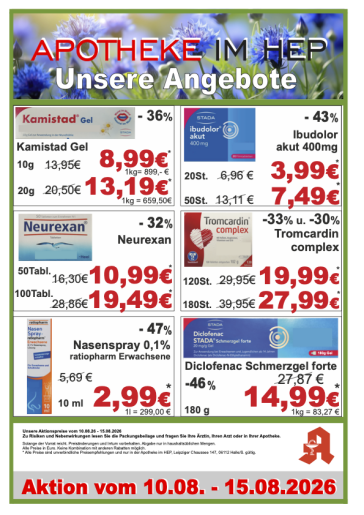Aktuelle Apotheken Angebote