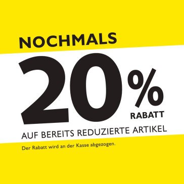 20 % ON TOP AUF SALE