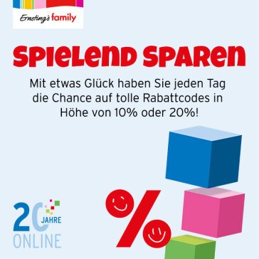 Spielend sparen bei Ernsting's family!