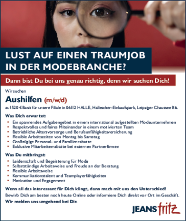 Lust auf einen Traumjob in der Modebranche?