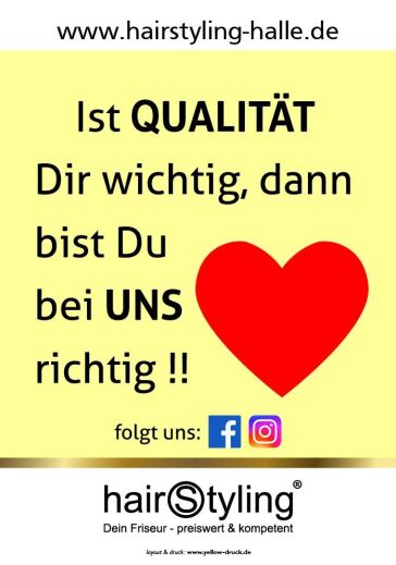 Ist Qualität dir wichtig? Bist du bei uns richtig!
