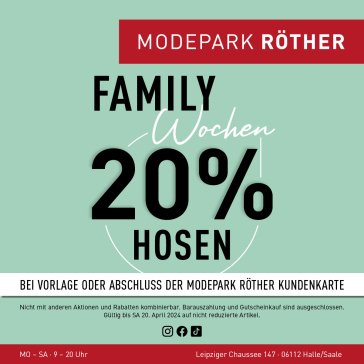 Family Wochen bei MODEPARK RÖTHER!